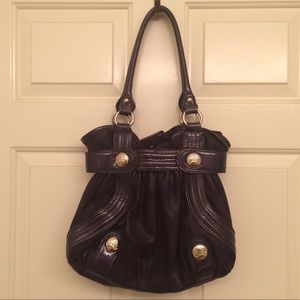 Kathy Van Zeeland - Velvet and Patent Bag